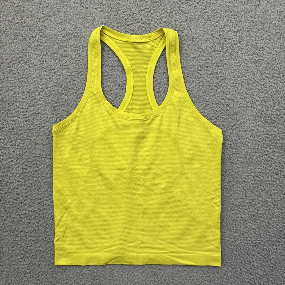 Lululemon Swiftly Tech Tank Top Race Yellow Serpentine Athletic Women's 8